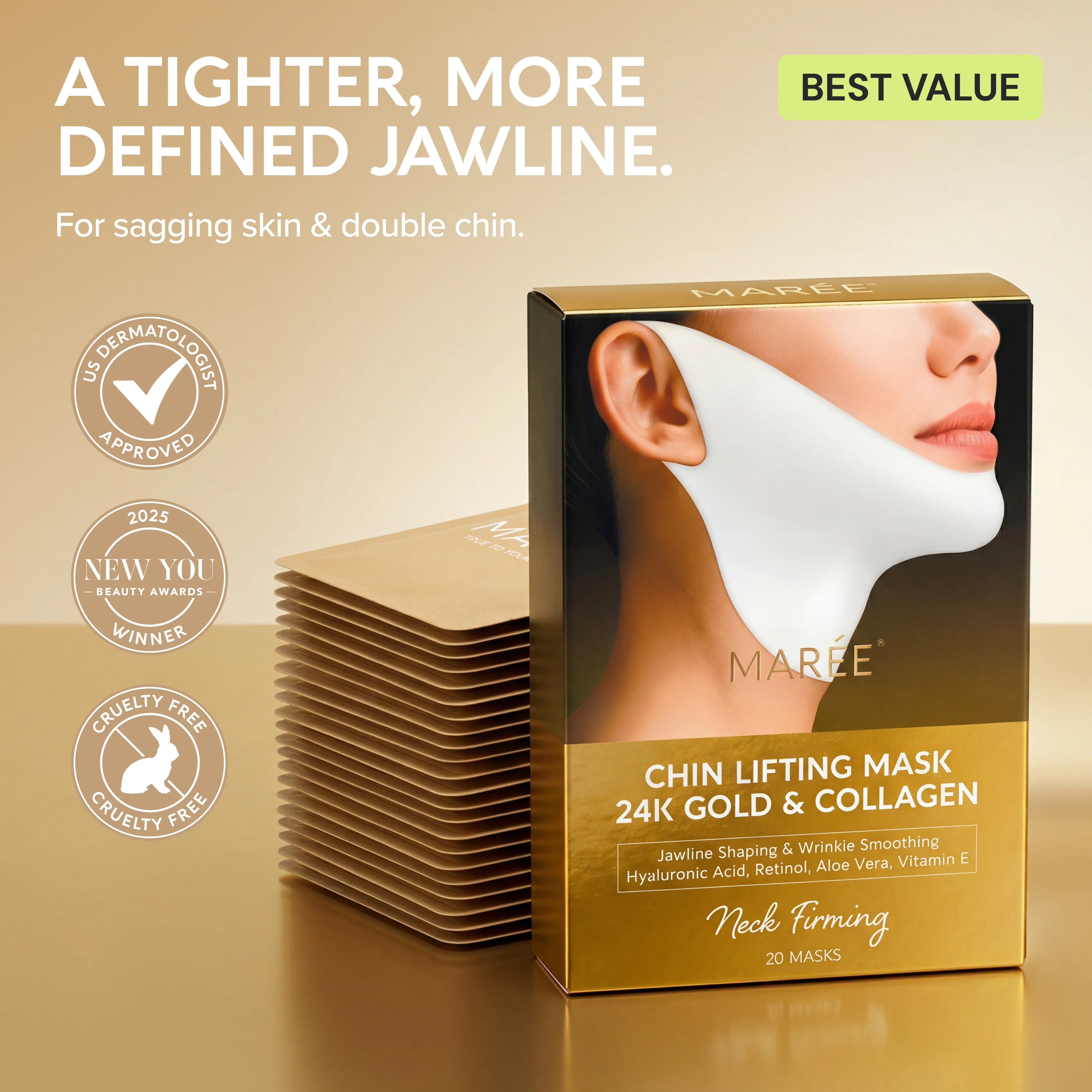 Luxury Gold Contour Mask