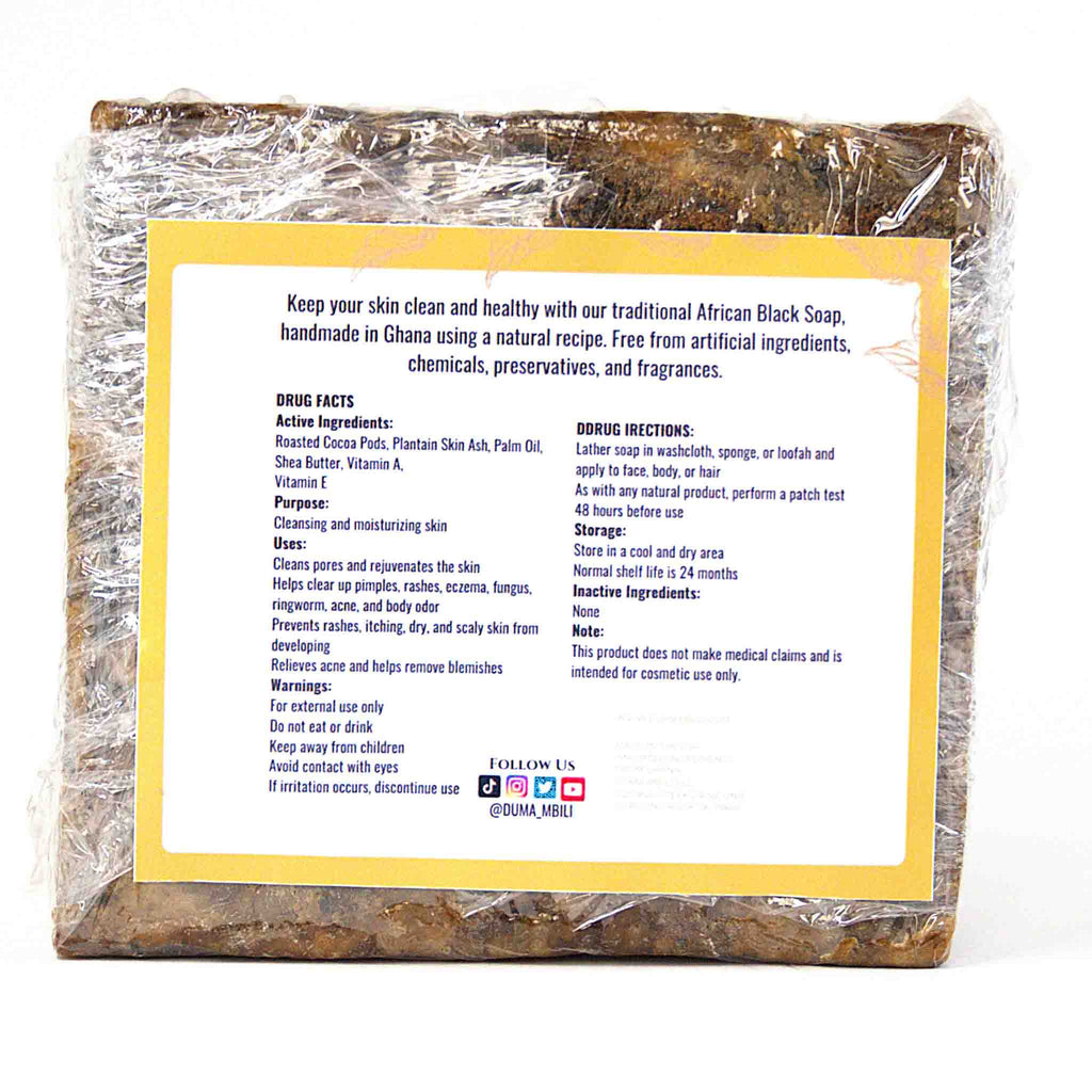African Black Soap Bar